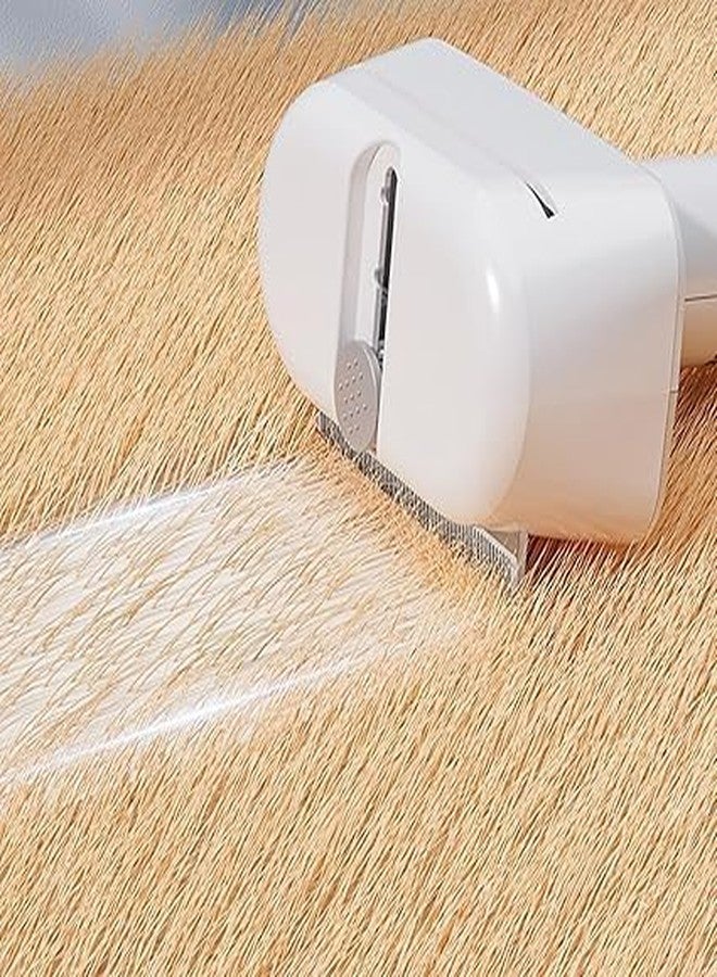 VALUEVIBES 3-in-1 Cat Grooming Kit with Shedding Brush, Slicker Comb & Massage Glove | Pet Grooming Set for Short & Long Fur | Removes Loose Hair, Tangles & Dandruff | For Indoor & Outdoor Cats (White) (WHITE) - Image 5